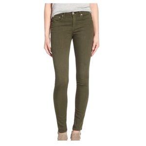 Rag and Bone Army Green stretch jeans 27